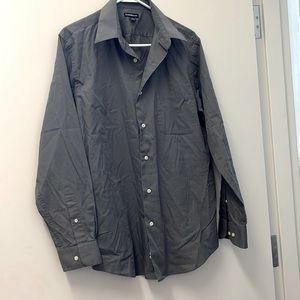 Men’s gray long sleeve dress shirt. Croft and Barrow size medium 15 1/2-16